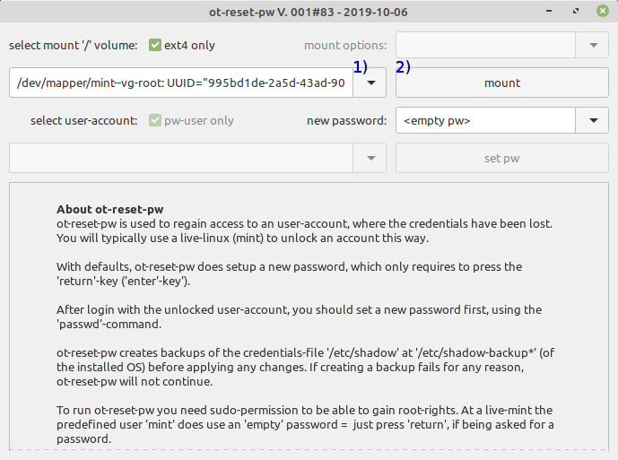 logo - linux mint 19.2 ot-reset-pw