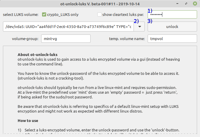 logo - linux mint 19.2 ot-unlock-luks