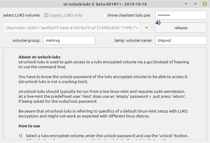 logo - linux mint 19.2 ot-unlock-luks
